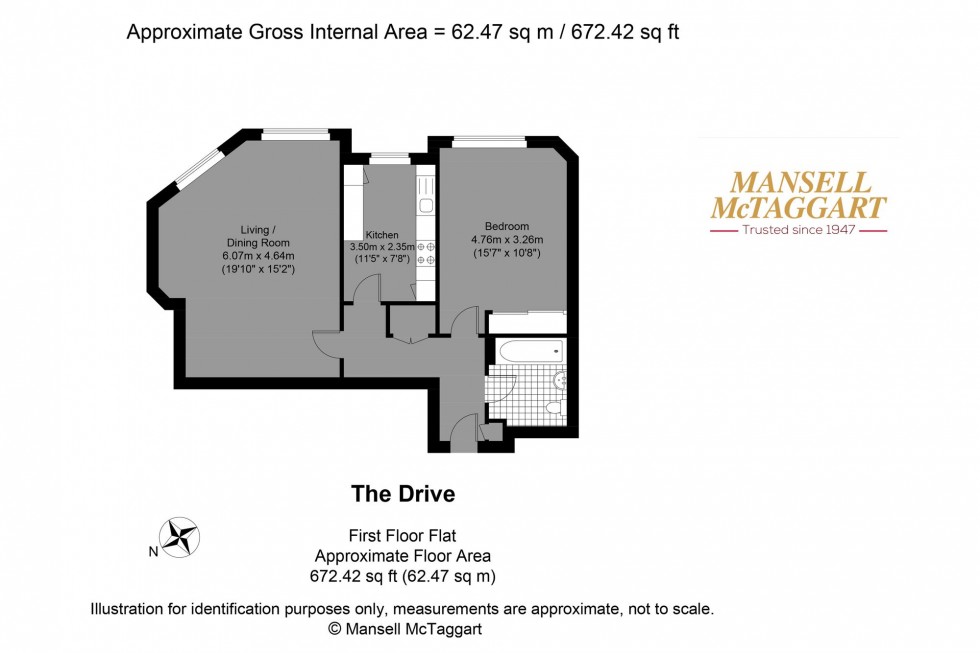 Floorplan for The Drive, Hove, BN3