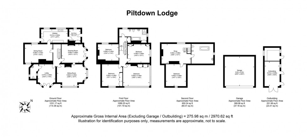 Floorplan for Lodge Lane, Piltdown, TN22
