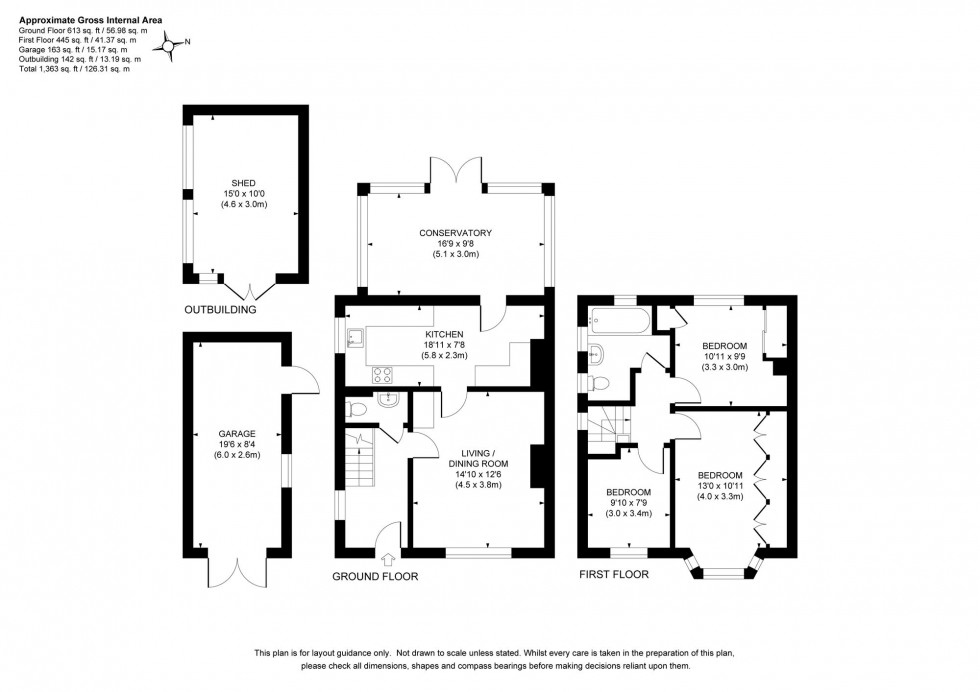 Floorplan for America Lane, Haywards Heath, RH16