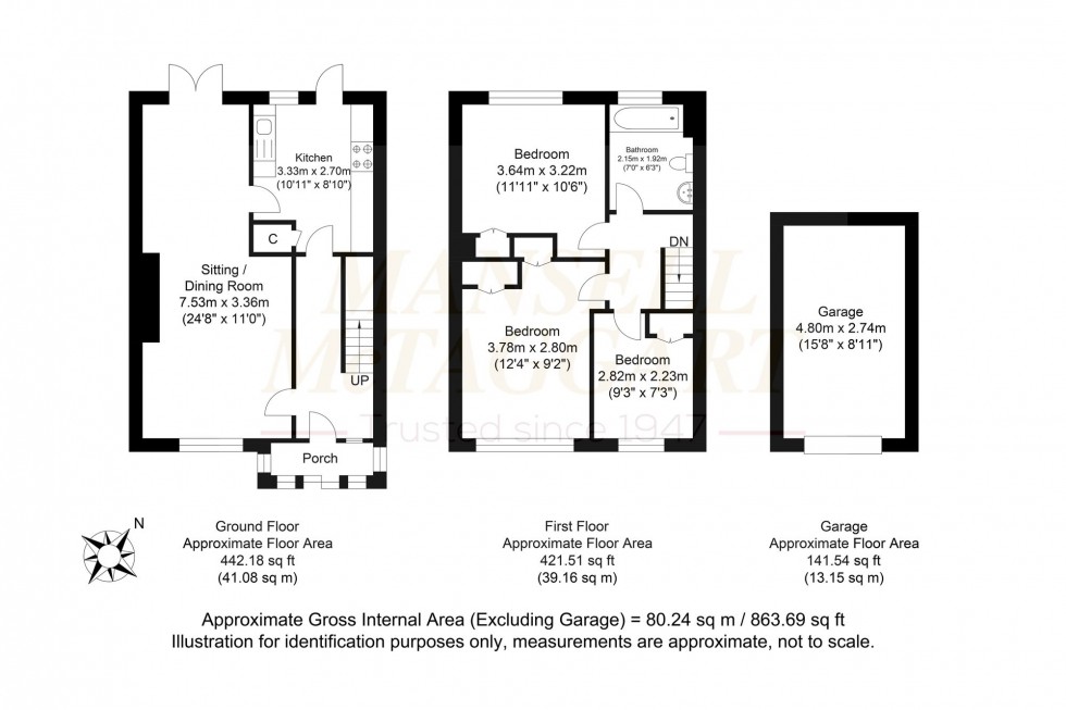 Floorplan for Beacon Road, Crowborough, TN6