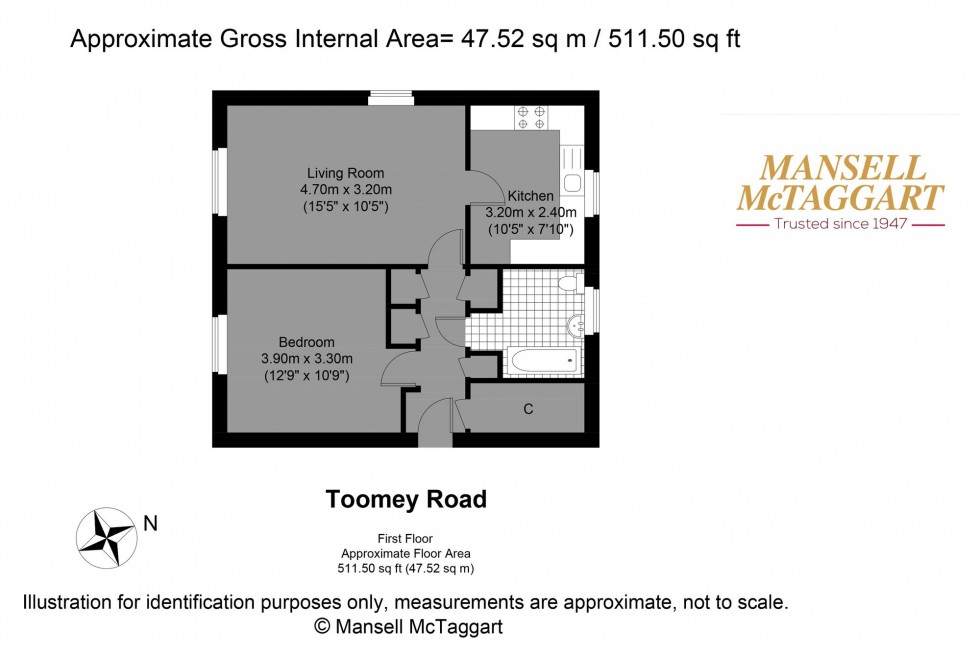 Floorplan for Toomey Road, Steyning, BN44