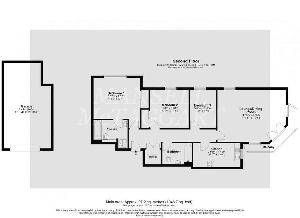 Floorplan for The Larches, Larches House The Larches, RH19