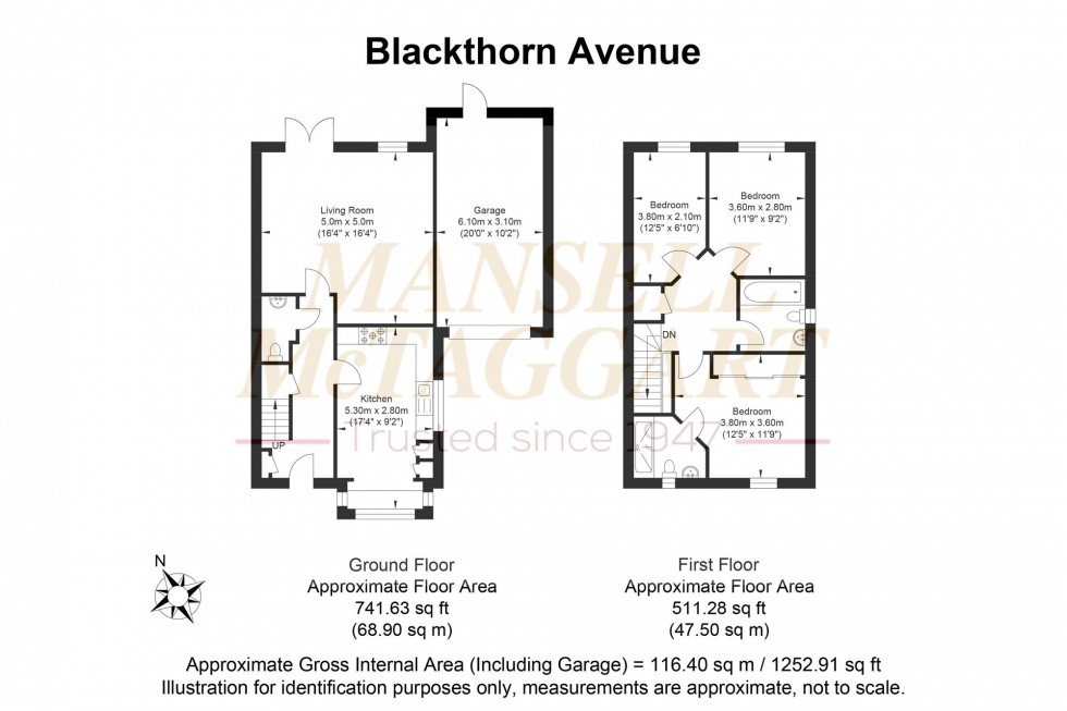 Floorplan for Blackthorn Avenue, Billingshurst, RH14