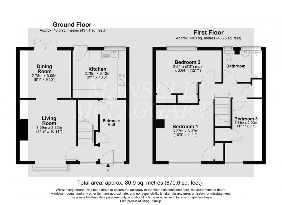 Floorplan for Boswell Road, Crawley, RH10