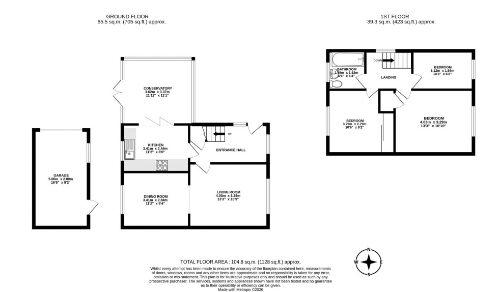 Floorplan for Poynes Road, Horley, RH6