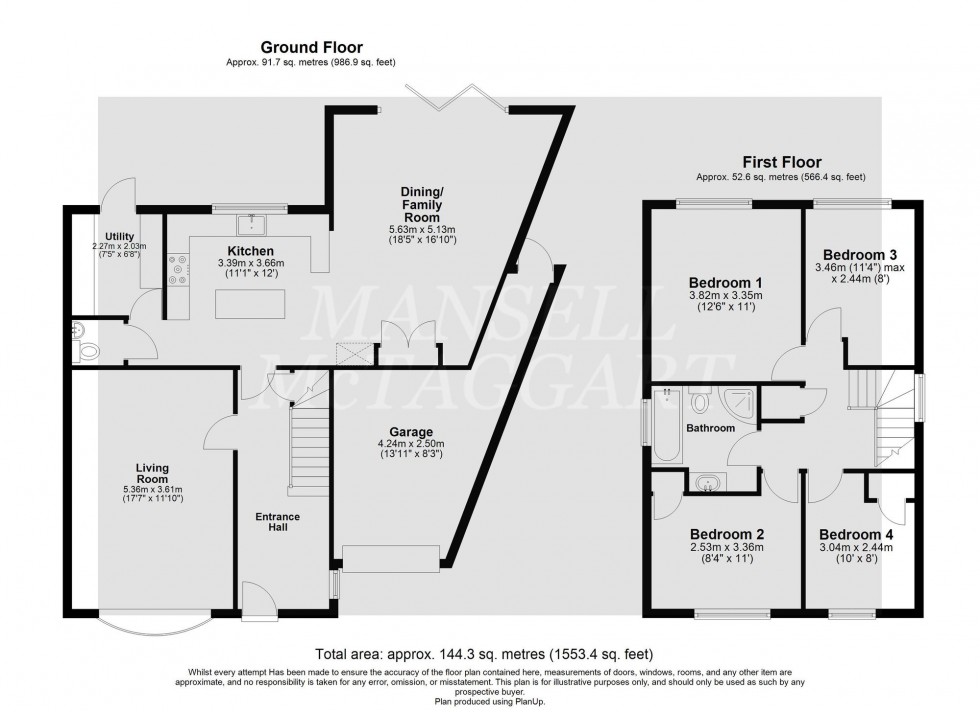 Floorplan for Rushfords, Lingfield, RH7