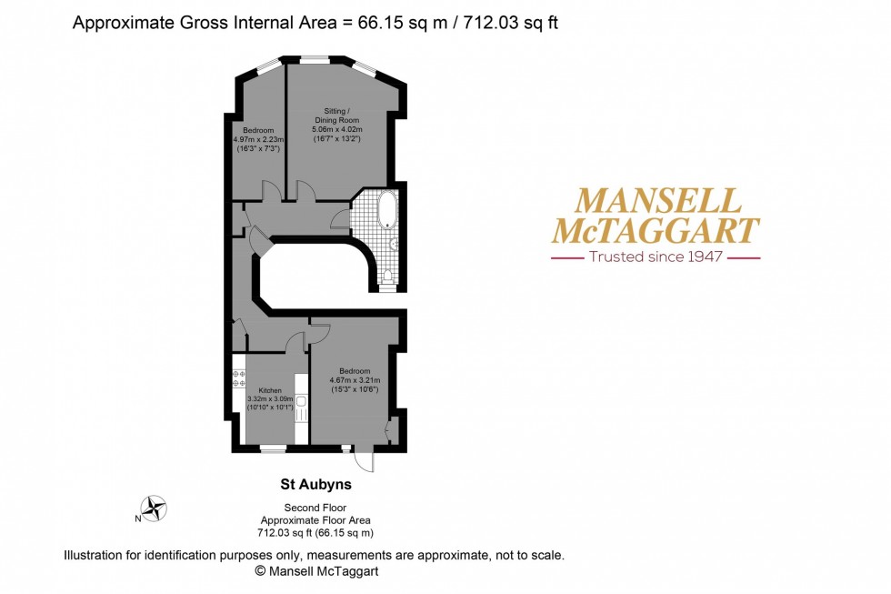 Floorplan for St. Aubyns, Hove, BN3