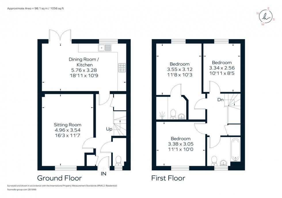 Floorplan for Blanford Avenue, Haywards Heath, RH16