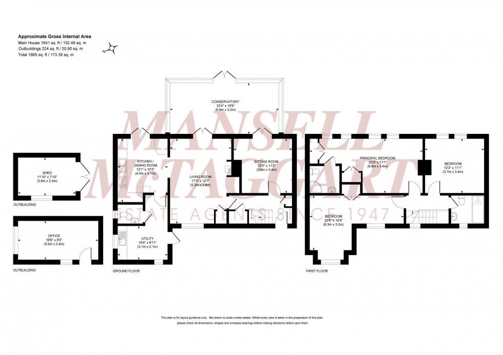 Floorplan for Riddens Lane, Plumpton Green, BN7