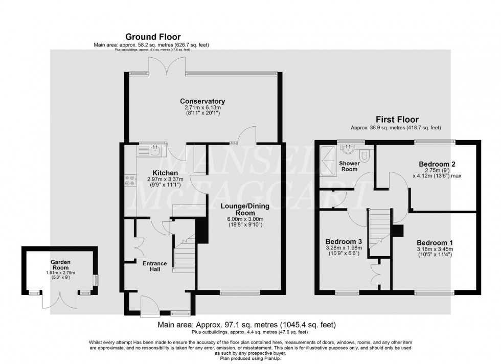 Floorplan for Cloverlands, Crawley, RH10