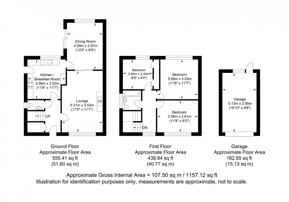 Floorplan for Rocks Park Road, Uckfield, TN22