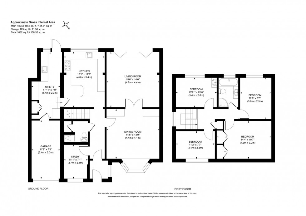 Floorplan for Badger Drive, Haywards Heath, RH16
