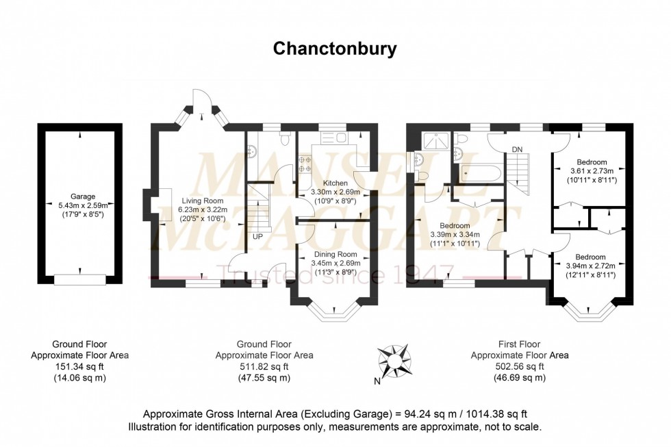 Floorplan for Chanctonbury, Ashington, RH20