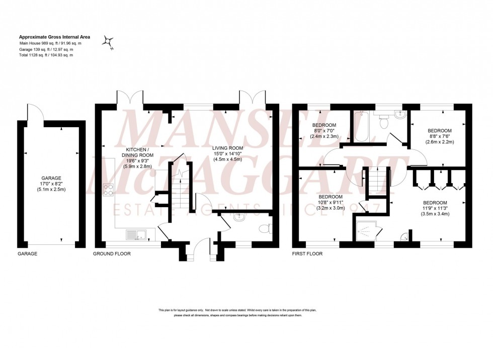 Floorplan for The Gilligans, Burgess Hill, RH15