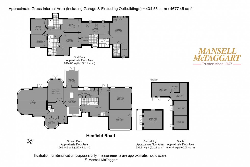 Floorplan for Henfield Road, Small Dole, BN5