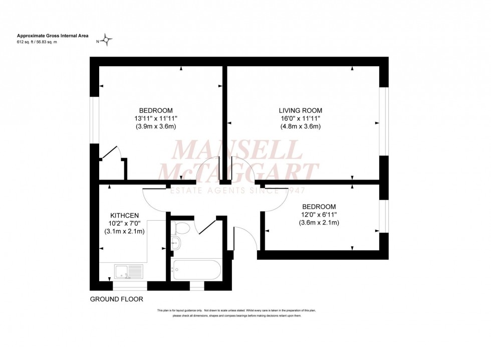 Floorplan for Wolstonbury Court, Burgess Hill, RH15