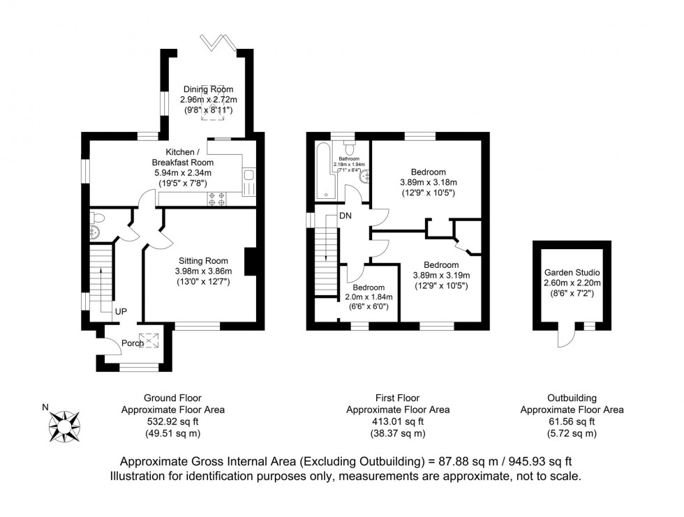 Floorplan for Anchor Field, Ringmer, BN8