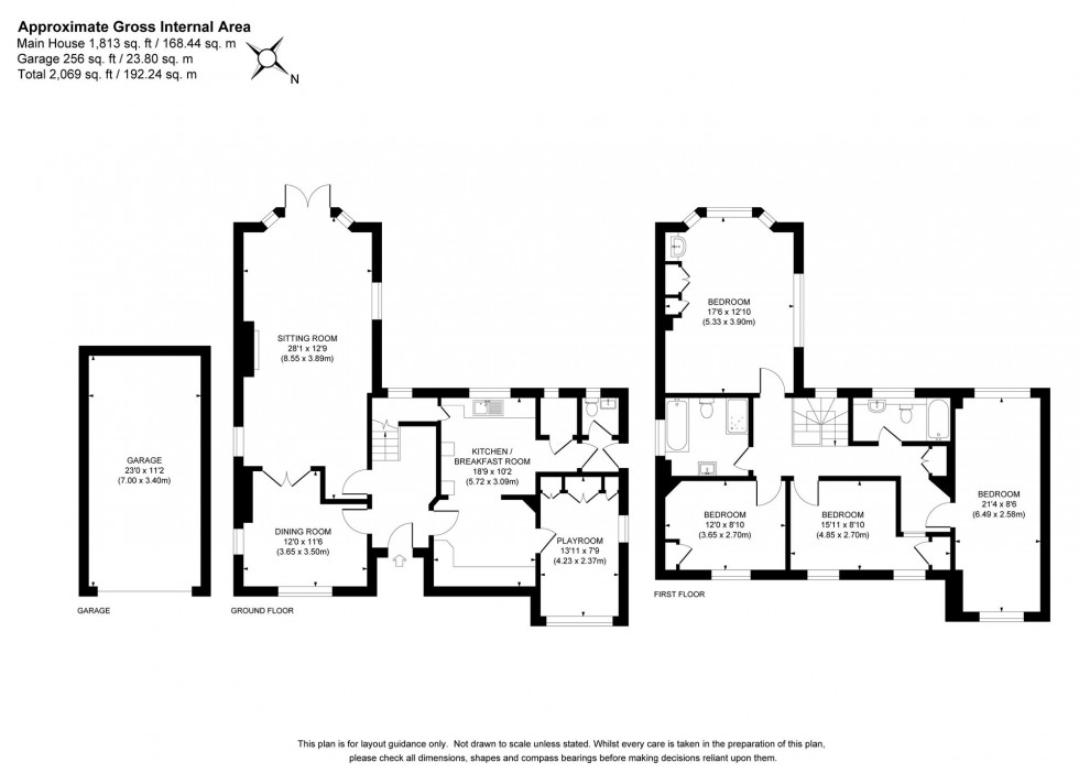 Floorplan for The Close, Ardingly, RH17