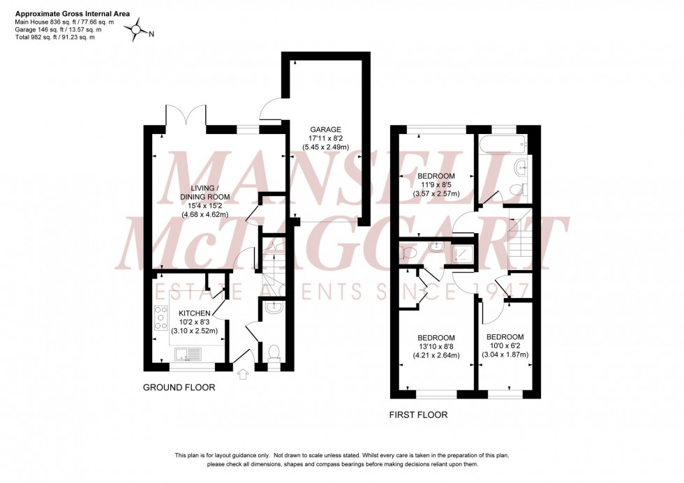 Floorplan for Sycamore Drive, Burgess Hill, RH15