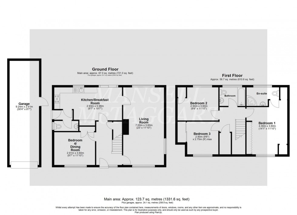 Floorplan for Dawn Rise, Copthorne, RH10