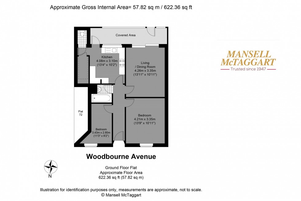 Floorplan for Woodbourne Avenue, Brighton, BN1