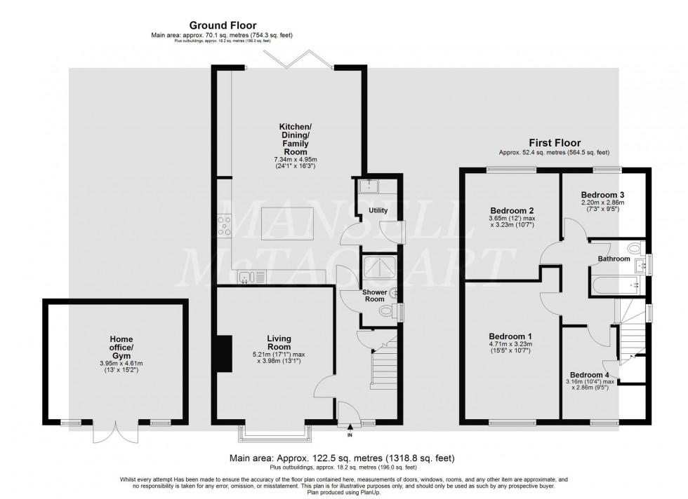 Floorplan for Bourg De Peage Avenue, East Grinstead, RH19