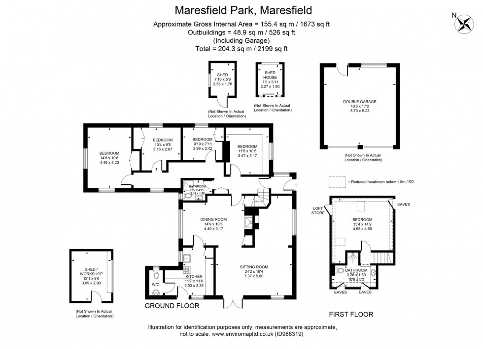 Floorplan for The Drive, Maresfield Park, TN22