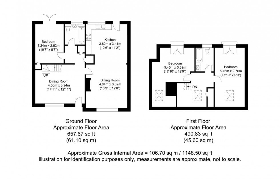 Floorplan for Martens Field, Rodmell, BN7