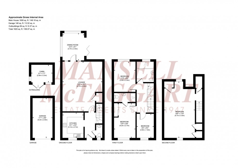 Floorplan for Sycamore Drive, Burgess Hill, RH15