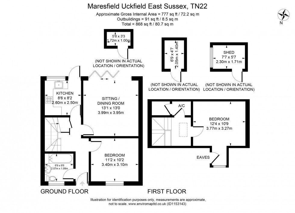 Floorplan for Field End, Maresfield, TN22