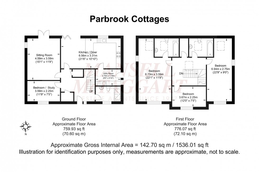Floorplan for Parbrook, Billingshurst, RH14