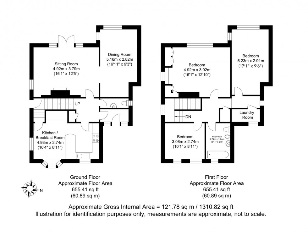 Floorplan for St. Pancras Road, Lewes, BN7