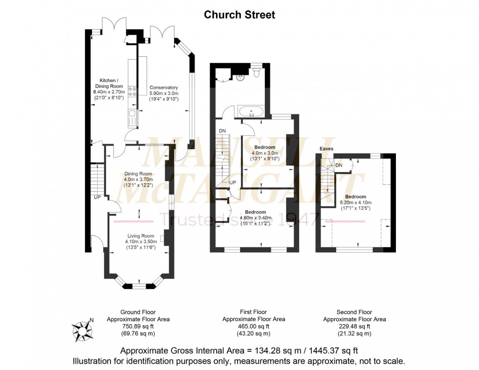 Floorplan for Church Street, Rudgwick, RH12