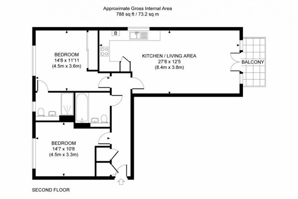 Floorplan for Chorley House, Centenary Way, RH16