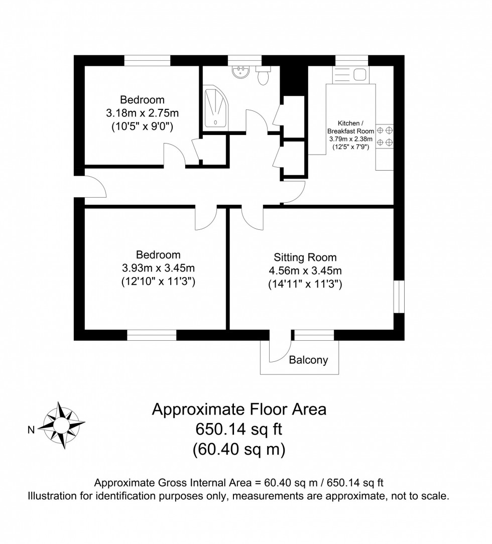 Floorplan for Mountfield Road, Priory Court Mountfield Road, BN7
