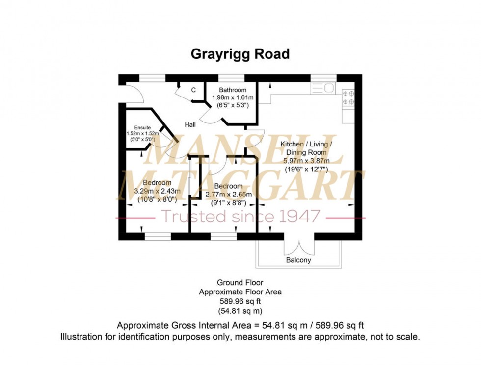 Floorplan for Grayrigg Road, Maidenbower, RH10