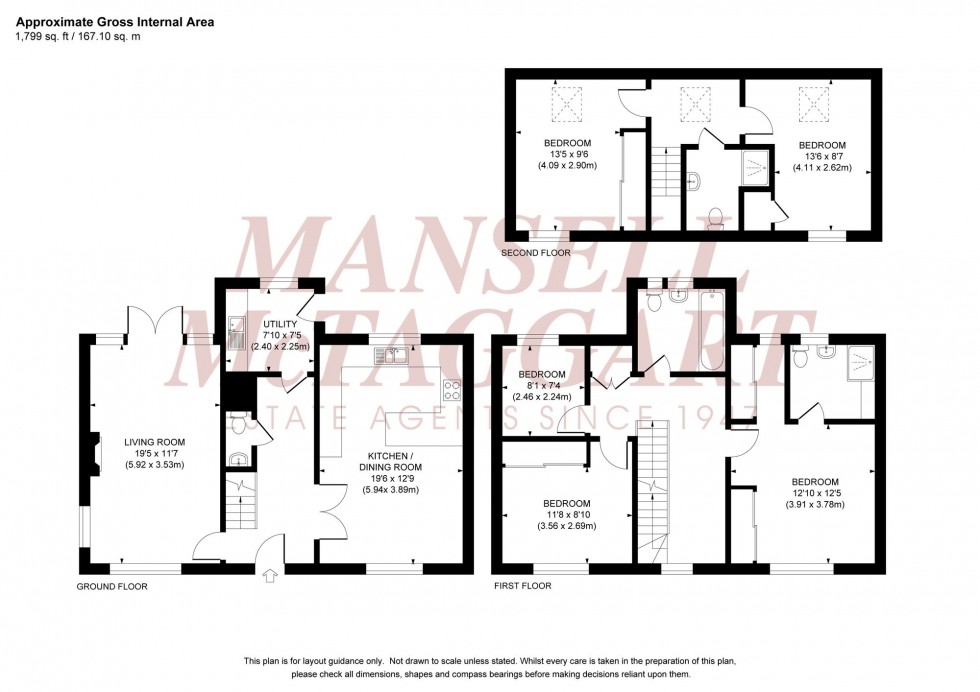 Floorplan for Wyvern Way, Burgess Hill, RH15