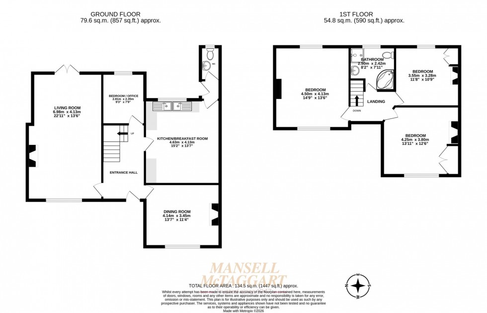 Floorplan for Lewes Road, Forest Row, RH18