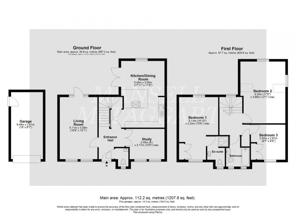 Floorplan for Henley Close, Maidenbower, RH10