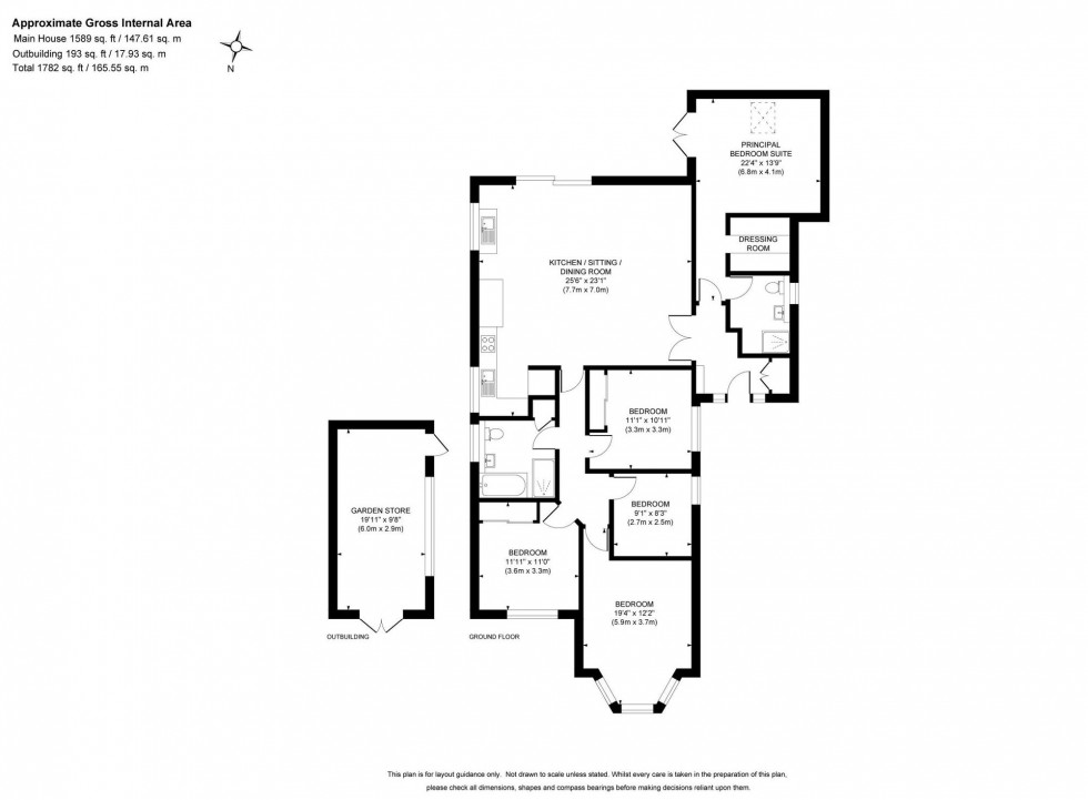 Floorplan for Cripland Close, Lindfield, RH16