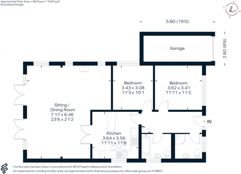 Floorplan for Hillcrest Close, Scaynes Hill, RH17