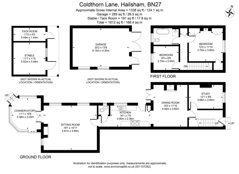 Floorplan for Coldthorn Lane, Hailsham, BN27