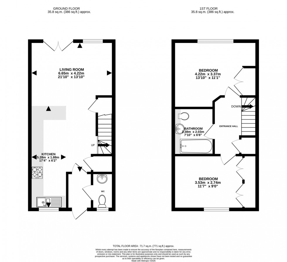 Floorplan for Felsmere Drive, Felbridge, RH19