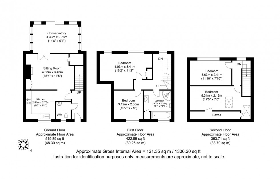 Floorplan for Evelyn Road, Lewes, BN7