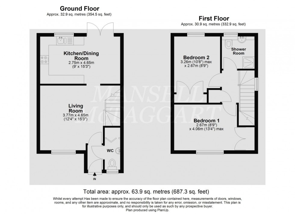 Floorplan for Stable Close, Maidenbower, RH10