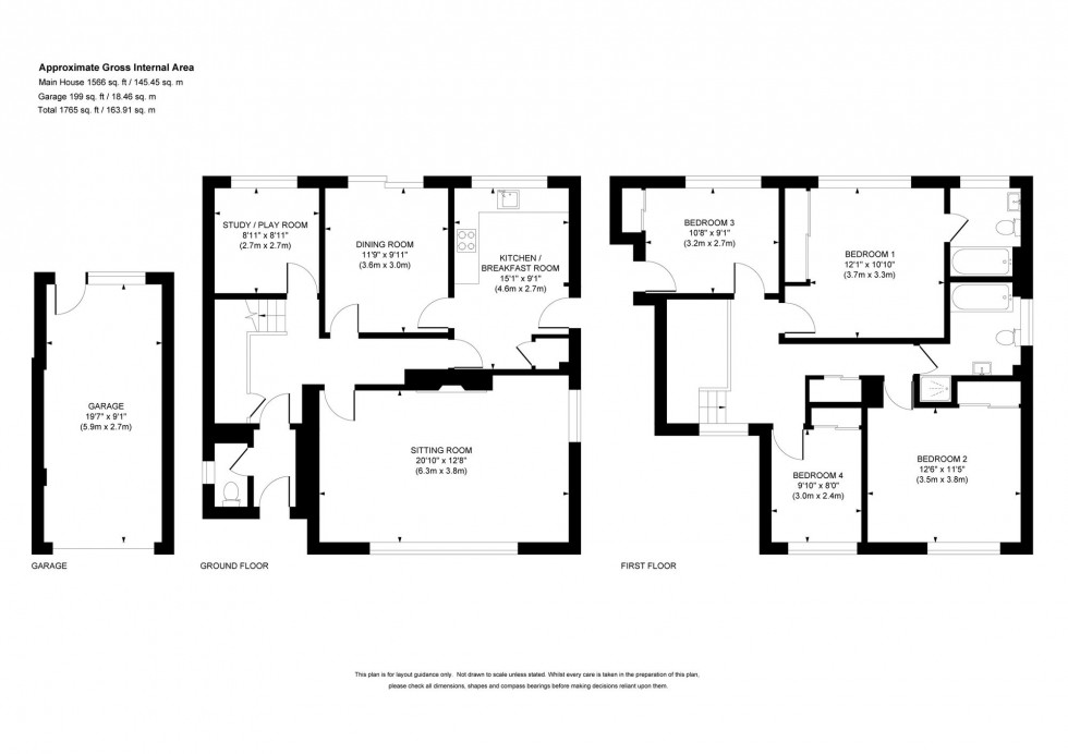 Floorplan for Hillside Walk, Haywards Heath, RH16