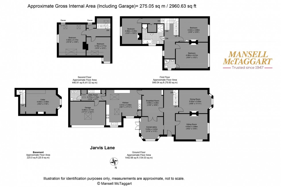 Floorplan for Jarvis Lane, Steyning, BN44