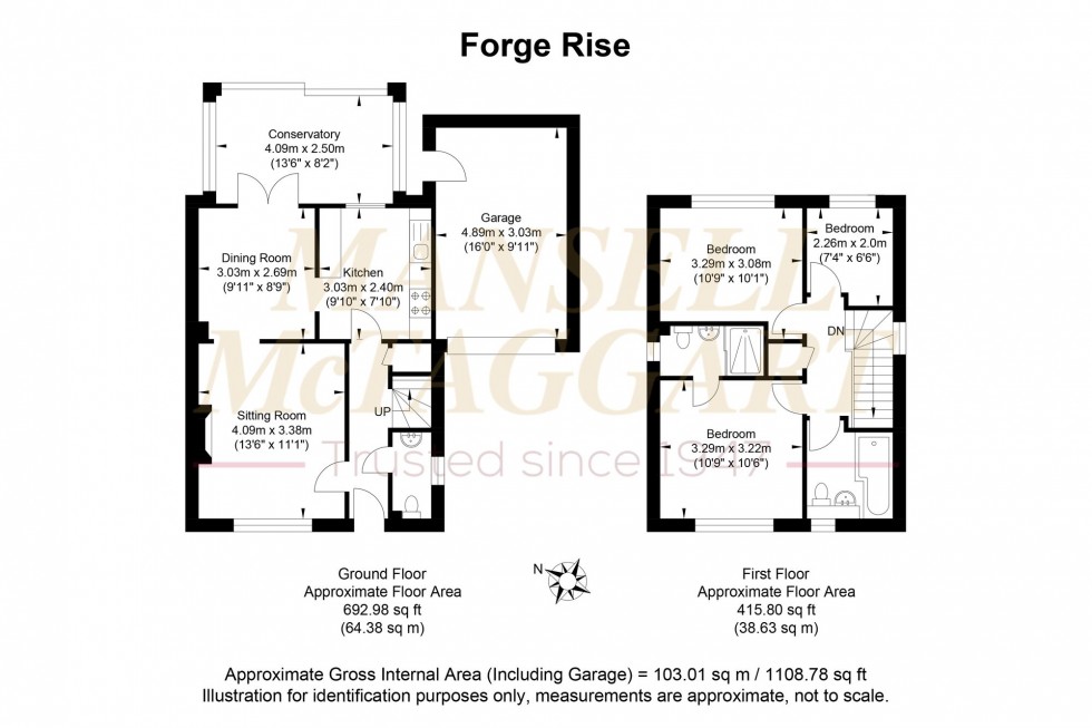 Floorplan for Forge Rise, Uckfield, TN22