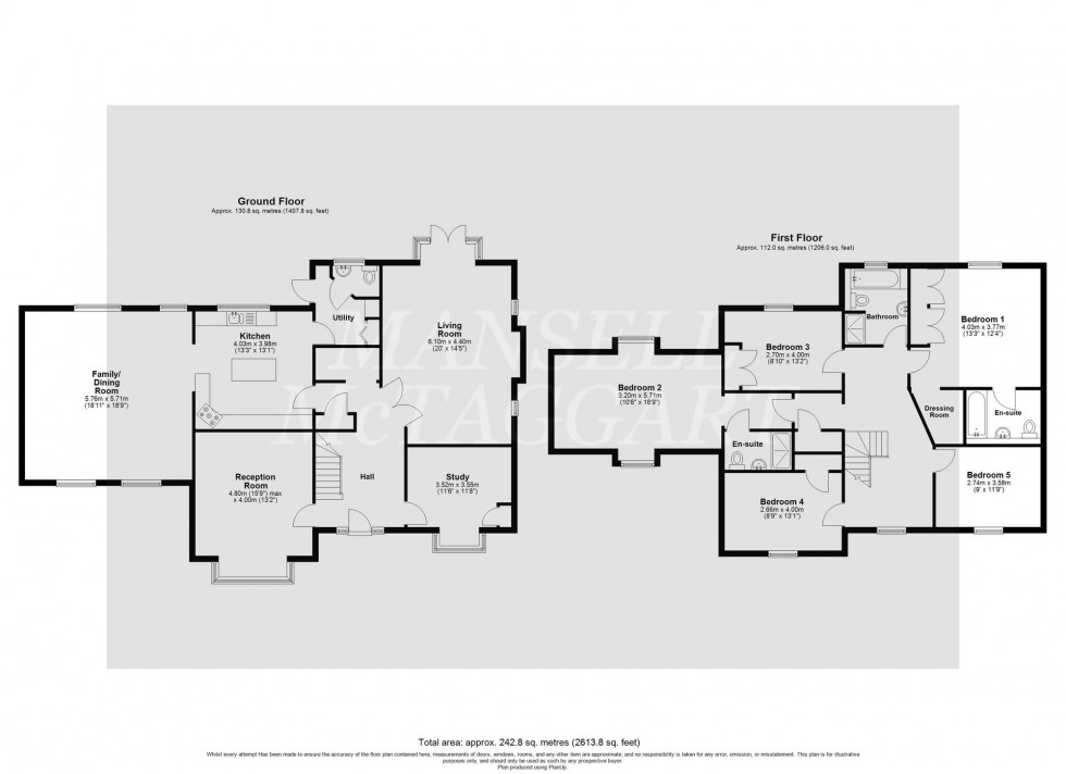 Floorplan for Herons Lea, Copthorne, RH10