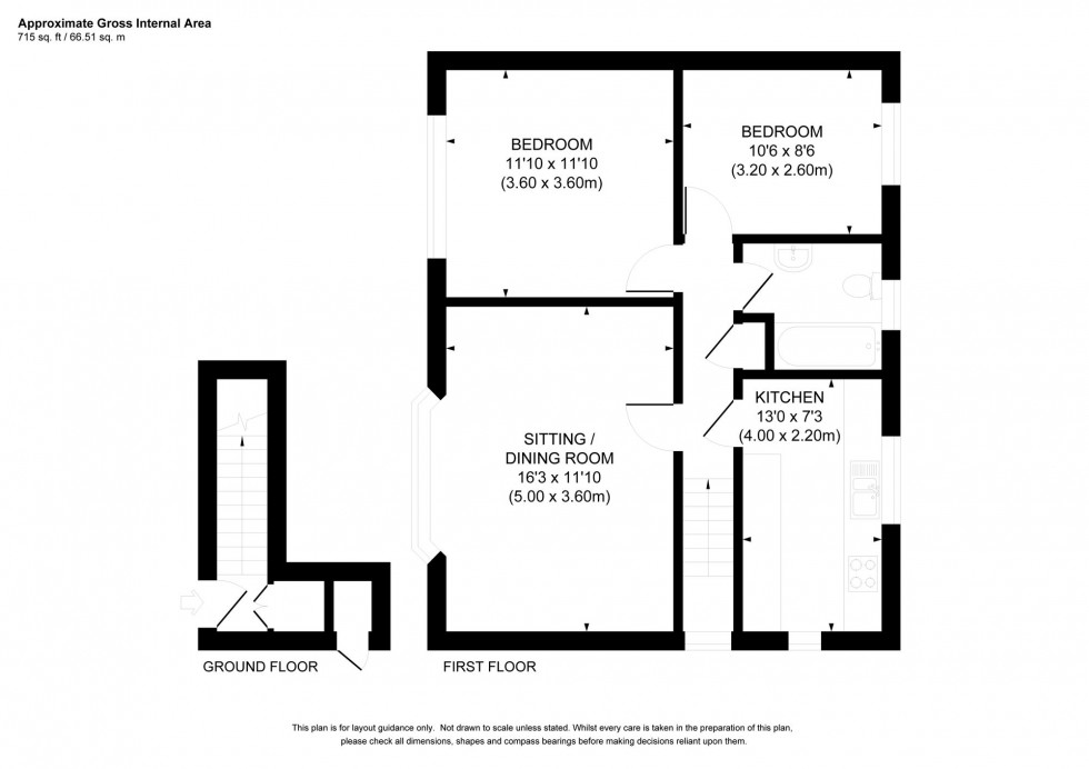 Floorplan for Greenways, Haywards Heath, RH16